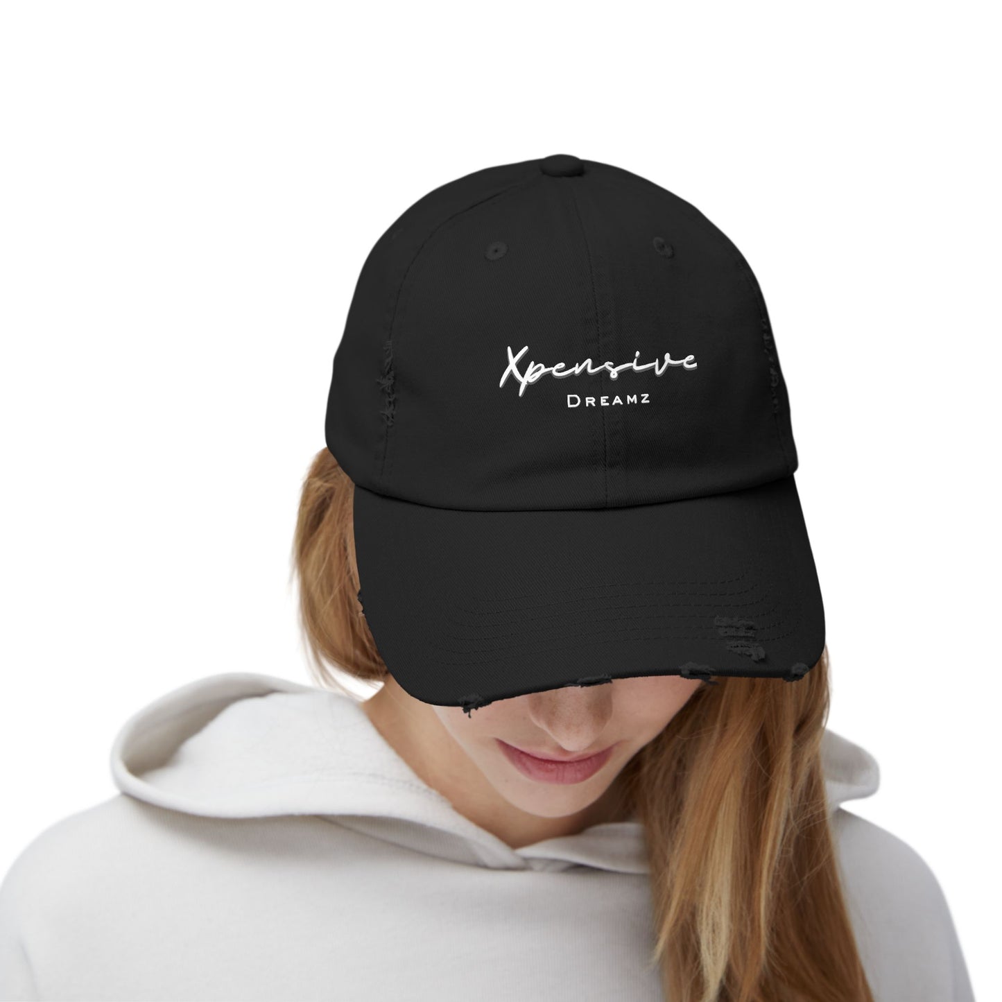 Xpensive Dreamz Logo Unisex Distressed Cap