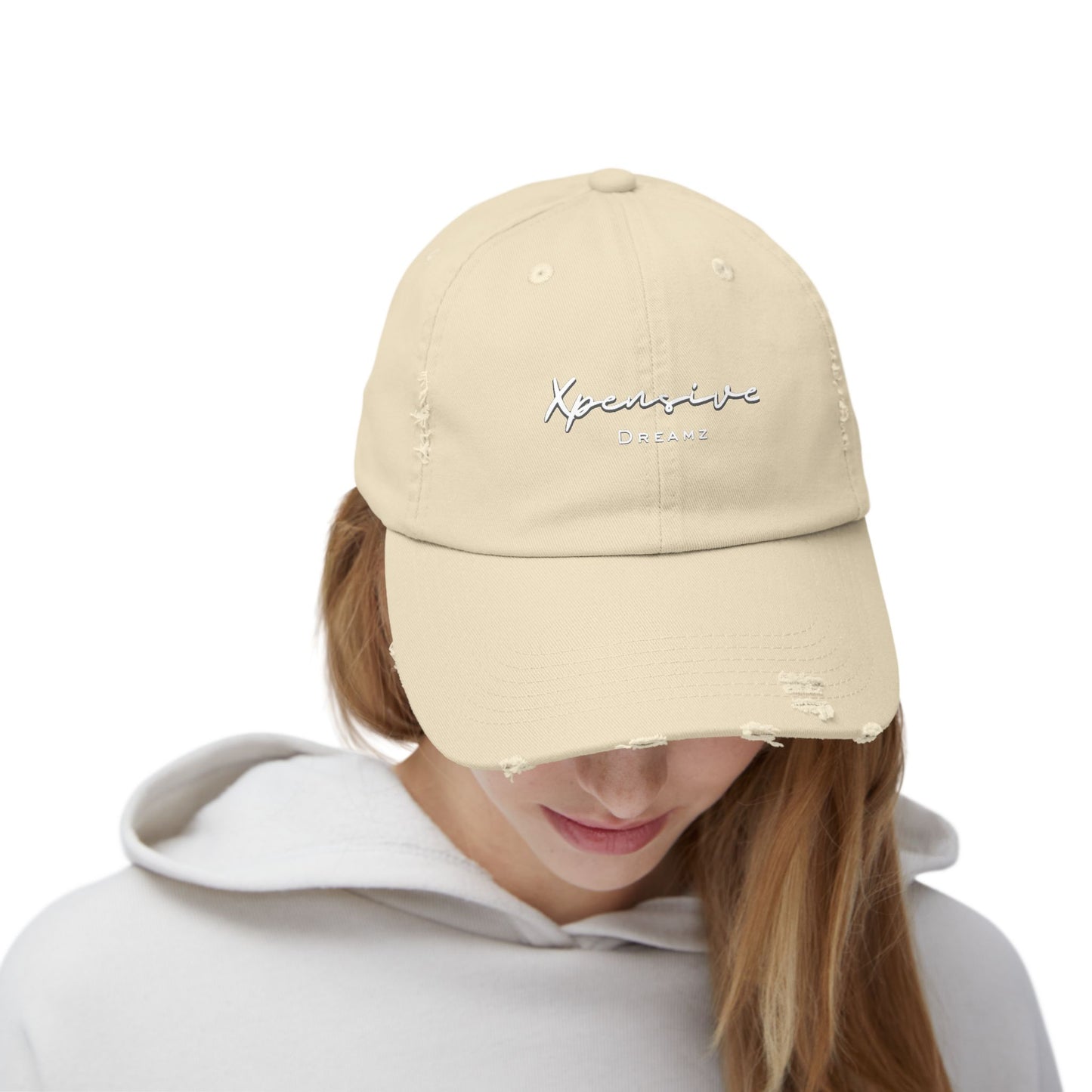 Xpensive Dreamz Logo Unisex Distressed Cap