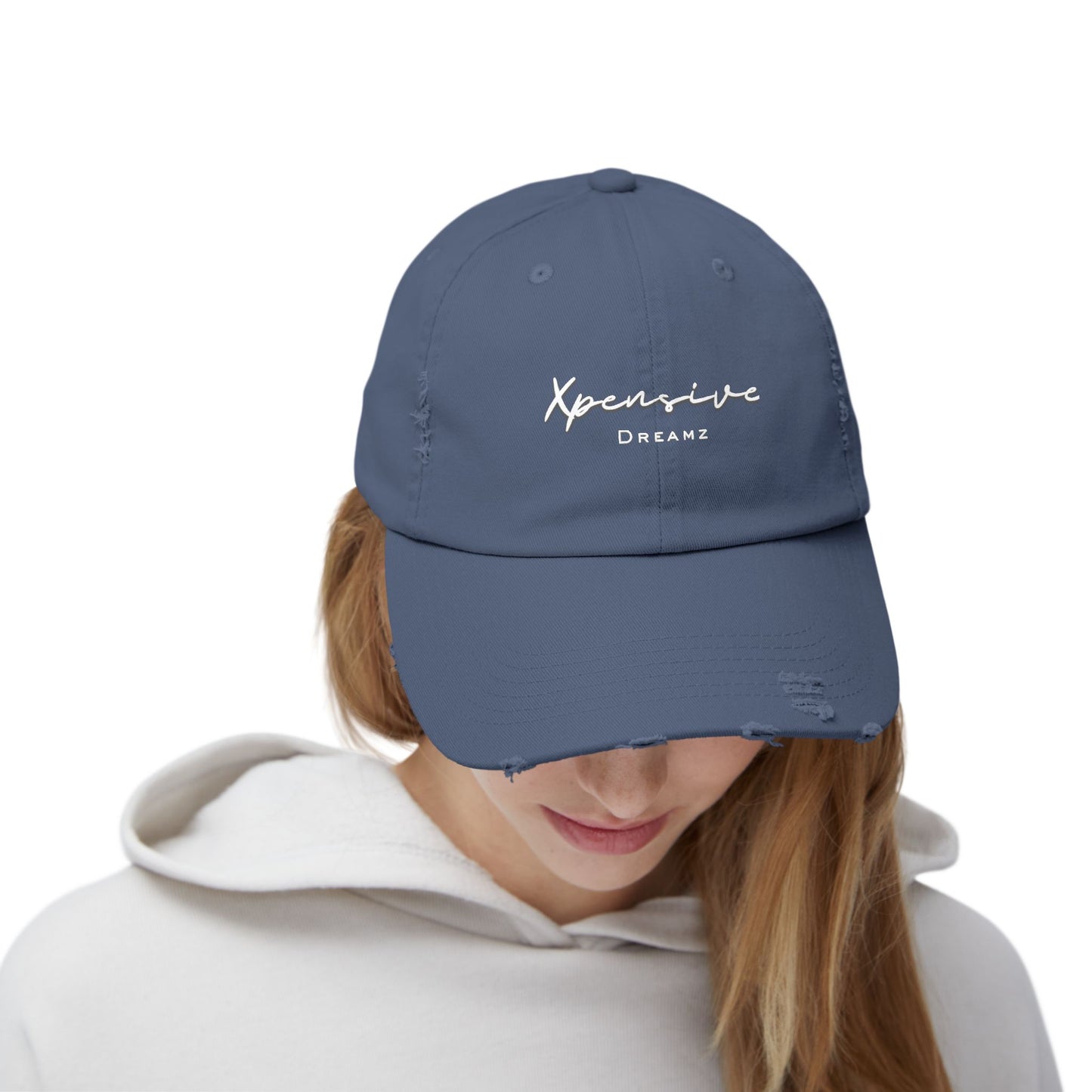 Xpensive Dreamz Logo Unisex Distressed Cap