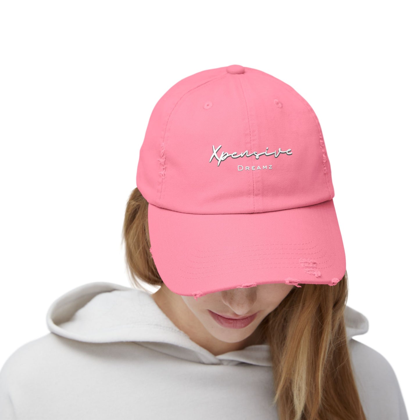 Xpensive Dreamz Logo Unisex Distressed Cap