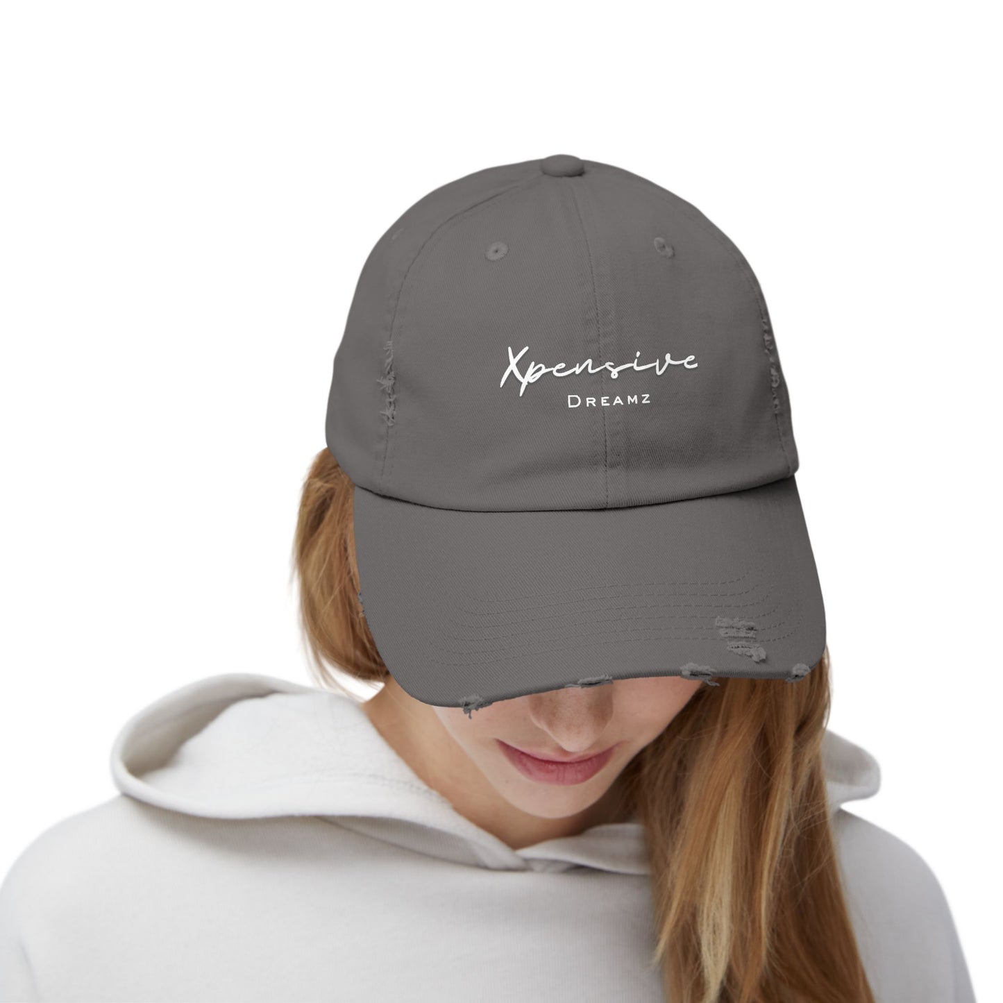 Xpensive Dreamz Logo Unisex Distressed Cap