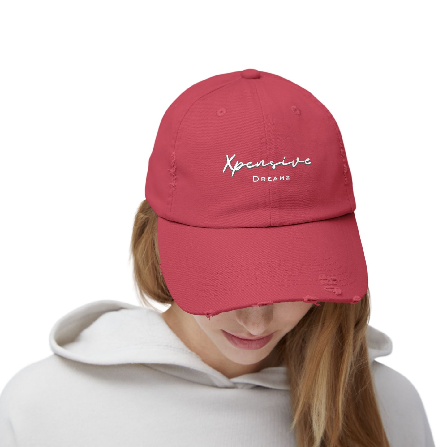 Xpensive Dreamz Logo Unisex Distressed Cap