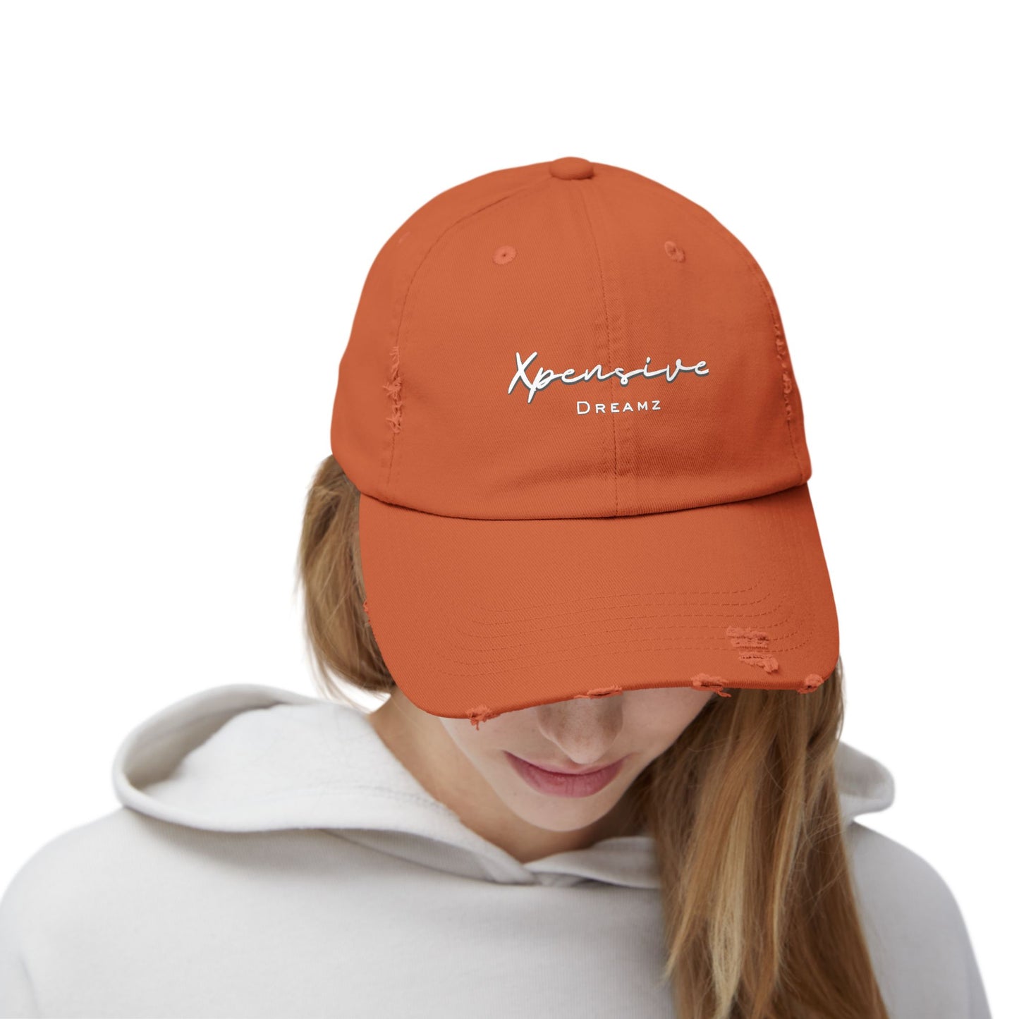 Xpensive Dreamz Logo Unisex Distressed Cap